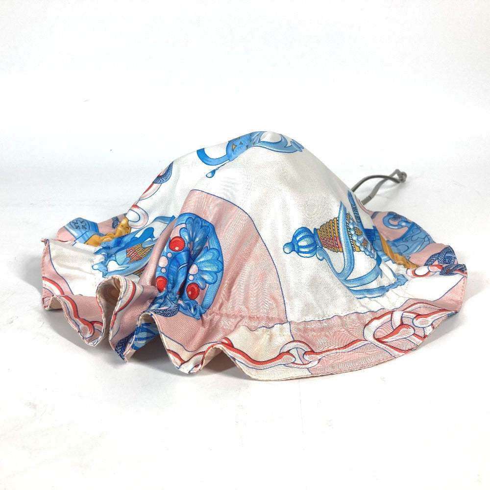 HERMES Pouch silk pink Drawstring pouch Petith Women