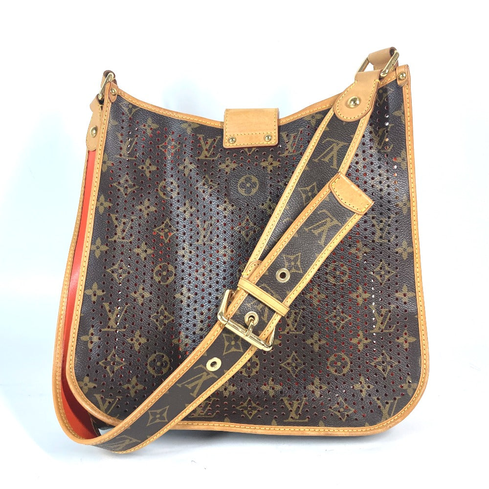 LOUIS VUITTON Shoulder Bag M95174 Monogram canvas Brown x orange Monogram Perfo Punching Musette Women