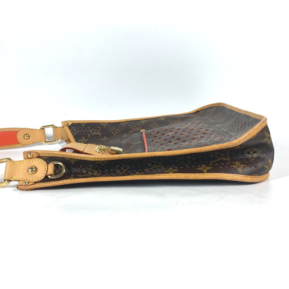 LOUIS VUITTON Shoulder Bag M95174 Monogram canvas Brown x orange Monogram Perfo Punching Musette Women