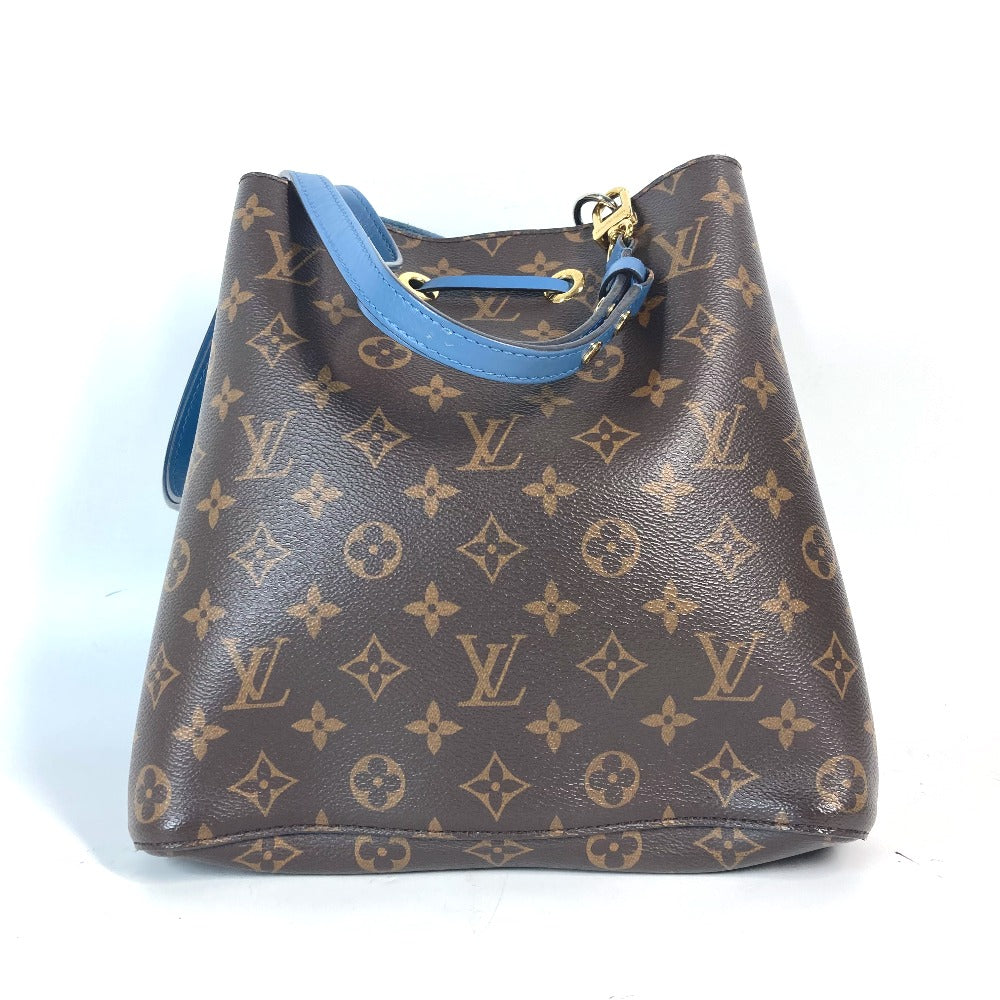 LOUIS VUITTON Shoulder Bag M43569 Monogram canvas Brown x blue Monogram Neonoe Women