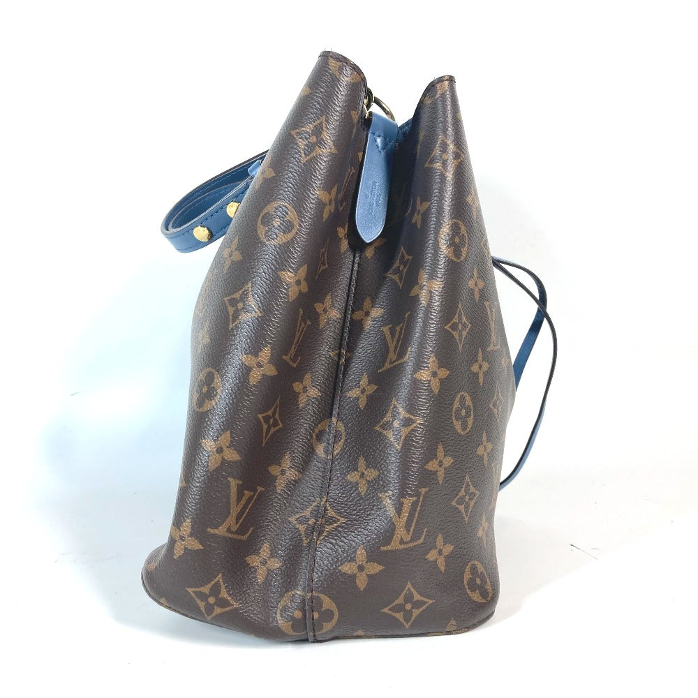LOUIS VUITTON Shoulder Bag M43569 Monogram canvas Brown x blue Monogram Neonoe Women