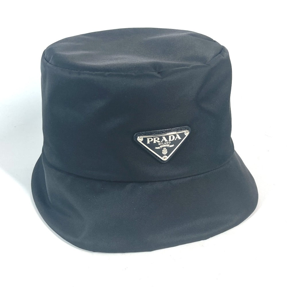 PRADA hat 2HC137 Nylon black Triangle With logo Three Stripes adidas adidas collaboration unisex(Unisex) S