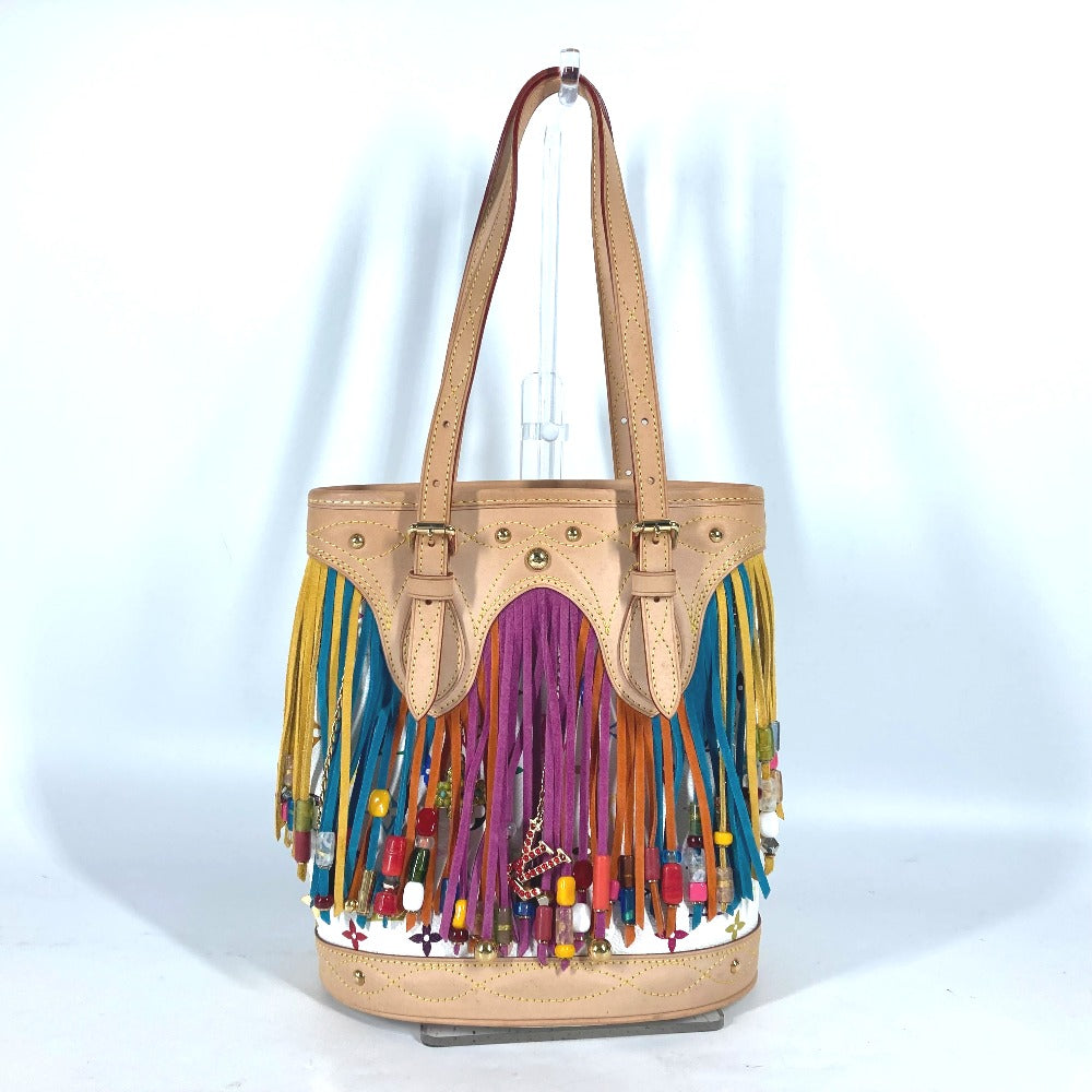 LOUIS VUITTON Shoulder Bag M40109 Monogram multicolor canvas white Monogram multicolor Bucket Flange