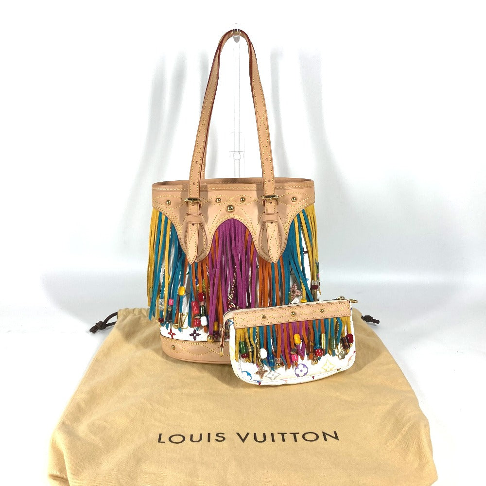 LOUIS VUITTON Shoulder Bag M40109 Monogram multicolor canvas white Monogram multicolor Bucket Flange