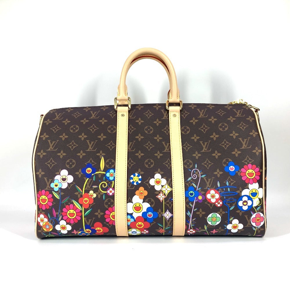 LOUIS VUITTON Boston Duffel bag M14182 Monogram canvas Brown Monogram Takashi Murakami LVxTK Keepall ï¿½Ebandouliere 45 Women(Unisex)