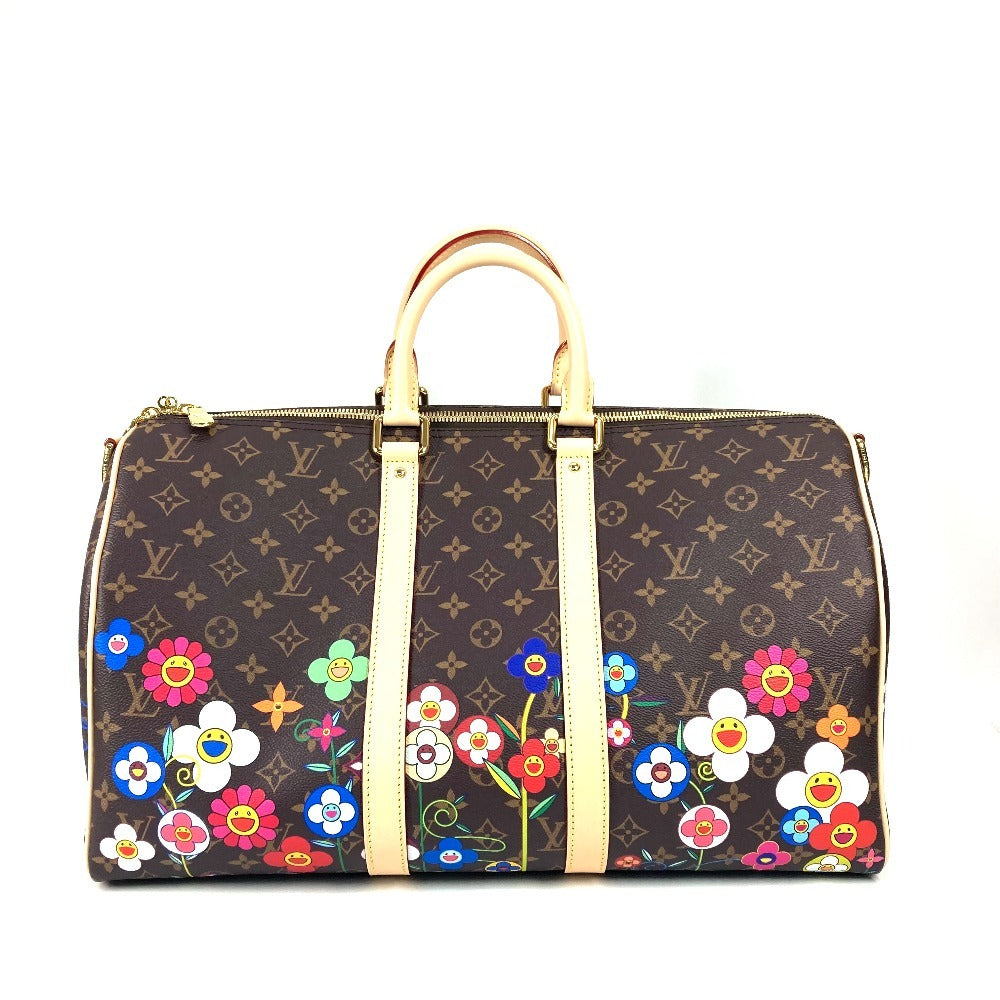 LOUIS VUITTON Boston Duffel bag M14182 Monogram canvas Brown Monogram Takashi Murakami LVxTK Keepall ï¿½Ebandouliere 45 Women(Unisex)