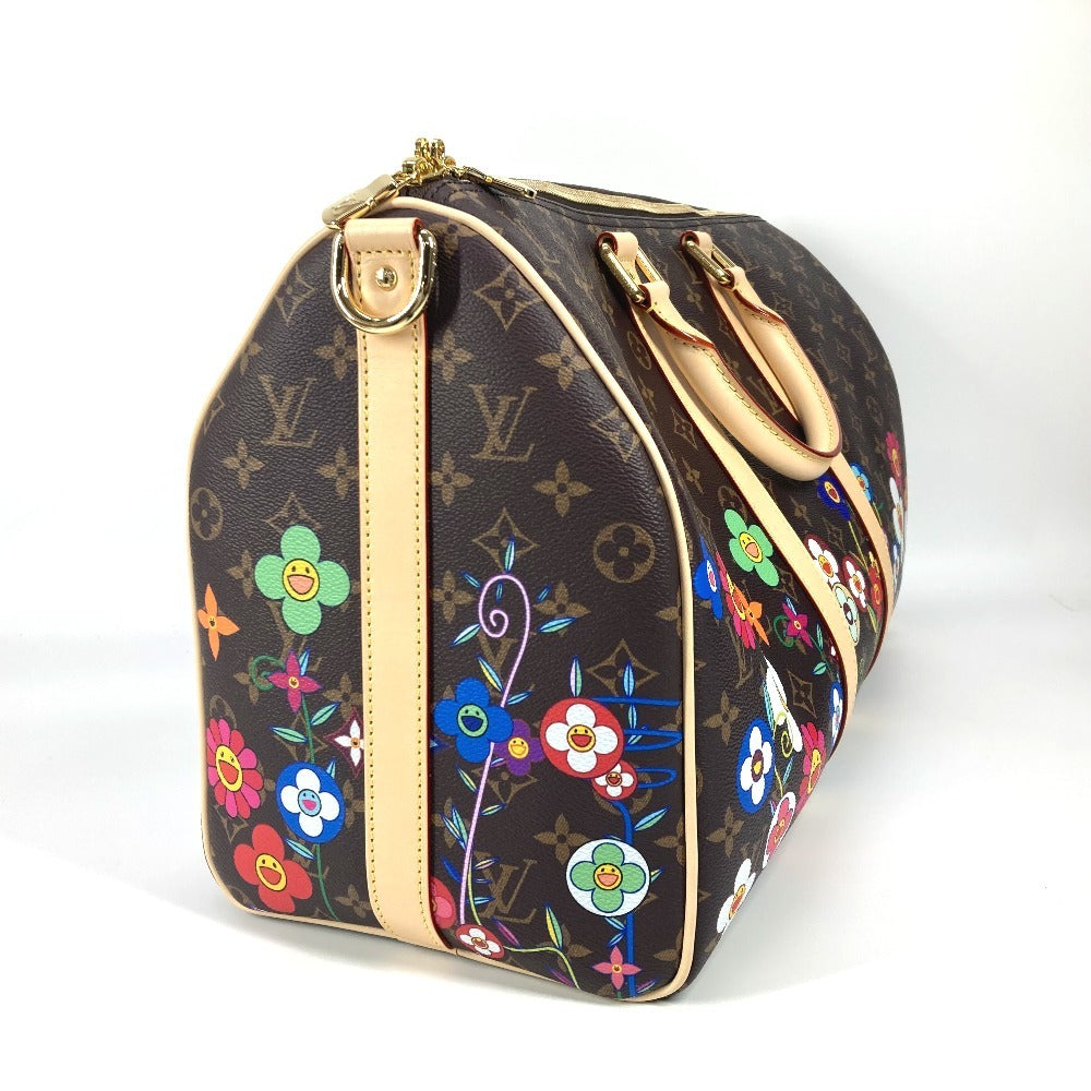 LOUIS VUITTON Boston Duffel bag M14182 Monogram canvas Brown Monogram Takashi Murakami LVxTK Keepall ï¿½Ebandouliere 45 Women(Unisex)