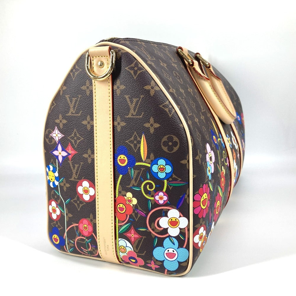 LOUIS VUITTON Boston Duffel bag M14182 Monogram canvas Brown Monogram Takashi Murakami LVxTK Keepall ï¿½Ebandouliere 45 Women(Unisex)