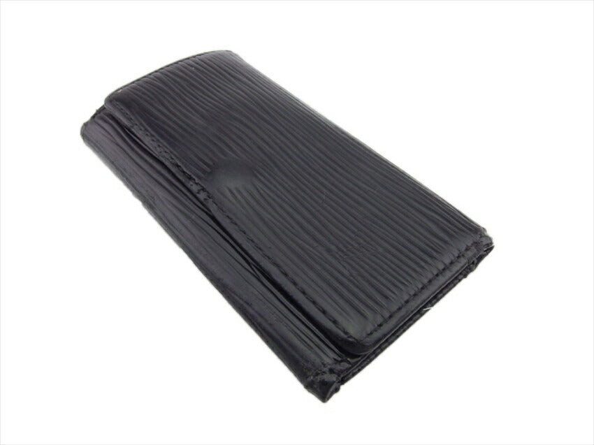 LOUIS VUITTON Key case Key holder M63822 Black gold Multicles4