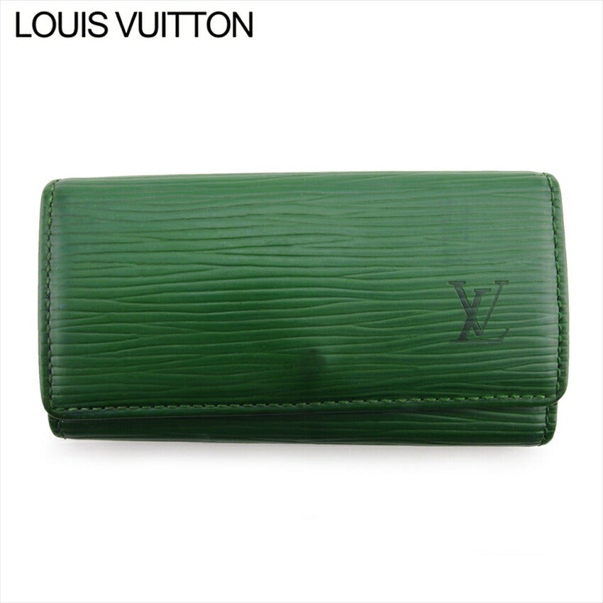 LOUIS VUITTON Key case Key holder  M63824 Green gold Multicles4