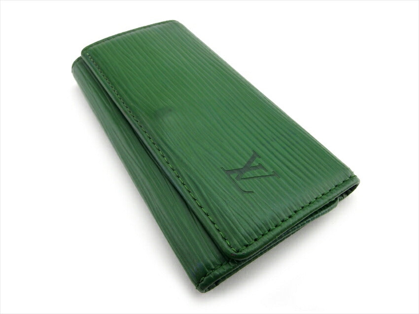 LOUIS VUITTON Key case Key holder  M63824 Green gold Multicles4