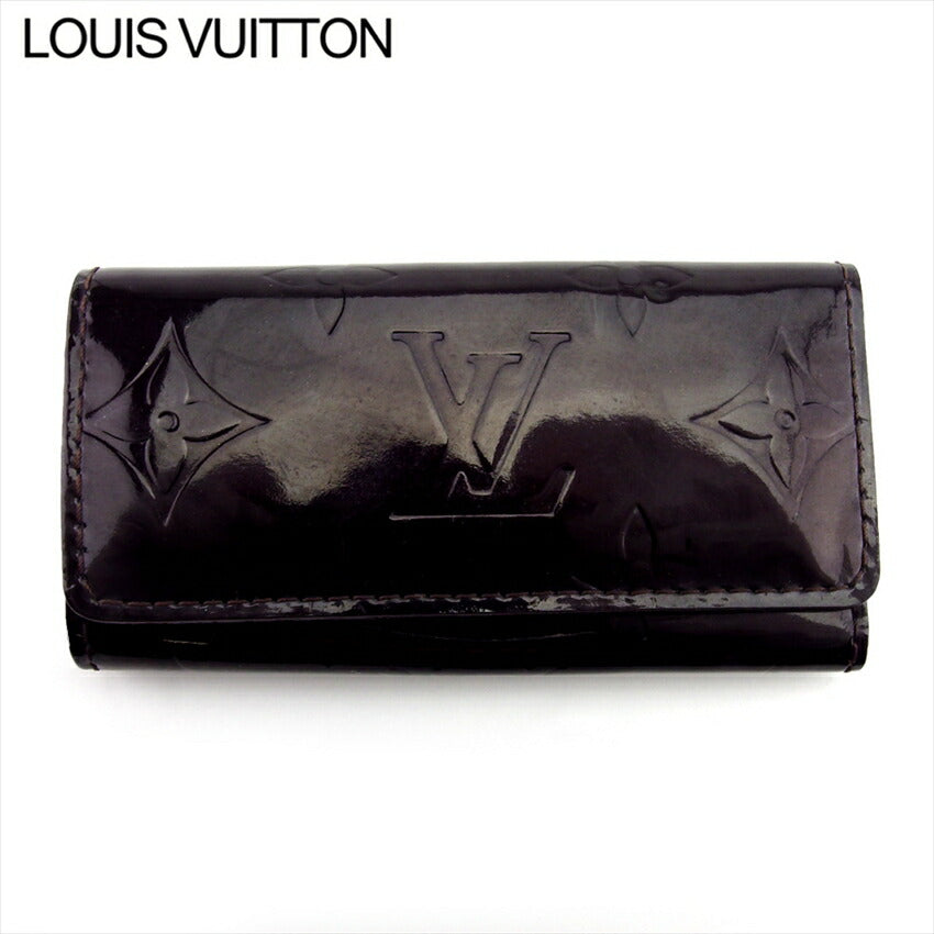 LOUIS VUITTON Key case Key holder  M93517 Brown purple gold Multicles4