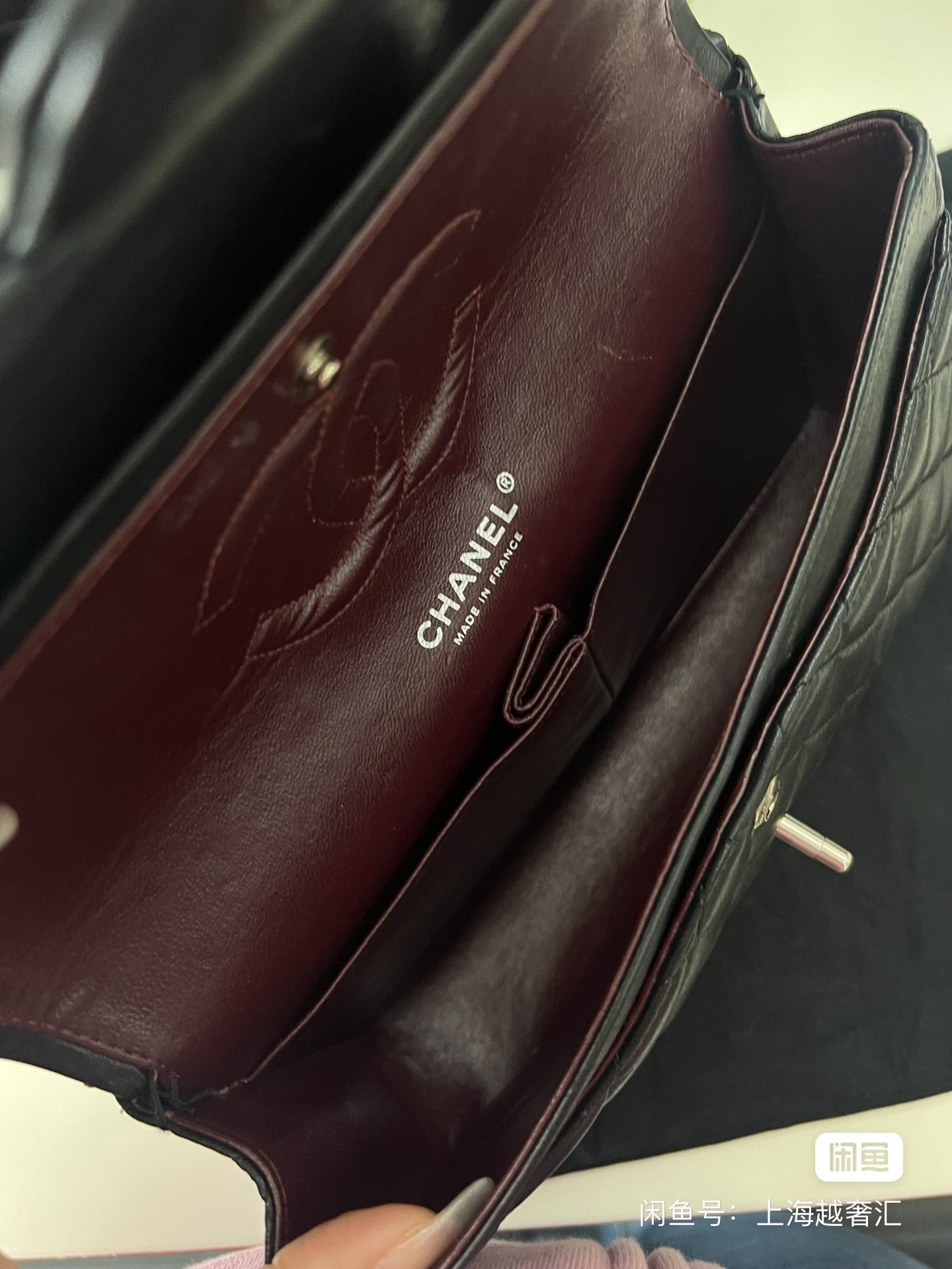 Chanel Classic Flap Black lambskin leather Silver hardware
