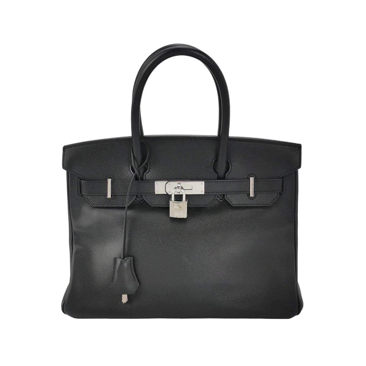 Hermes Birkin 30 Black Epsom Leather Palladium Hardware 2012
