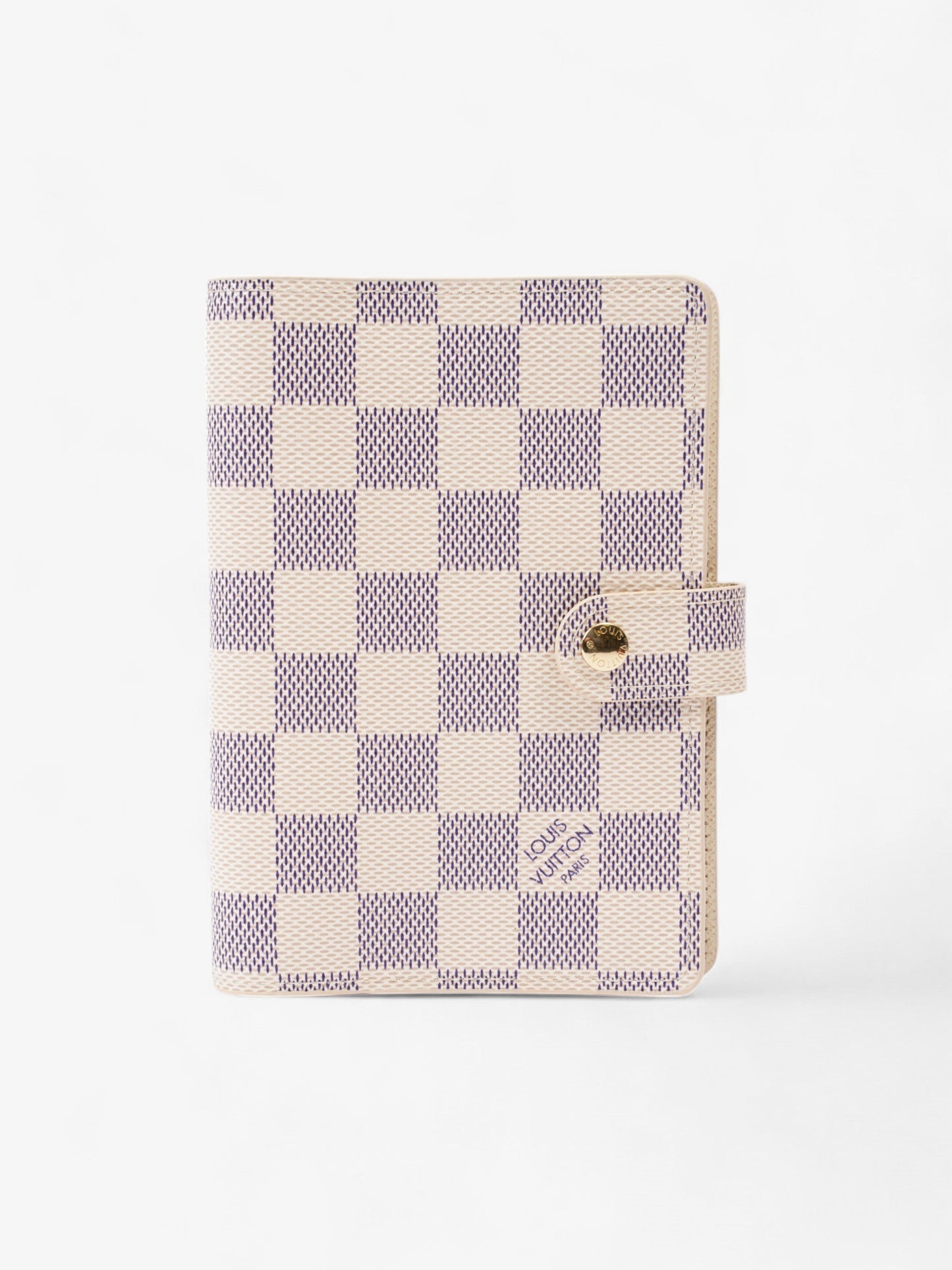 Louis Vuitton Small Ring Agenda Cover Damier Azur Coated Canvas