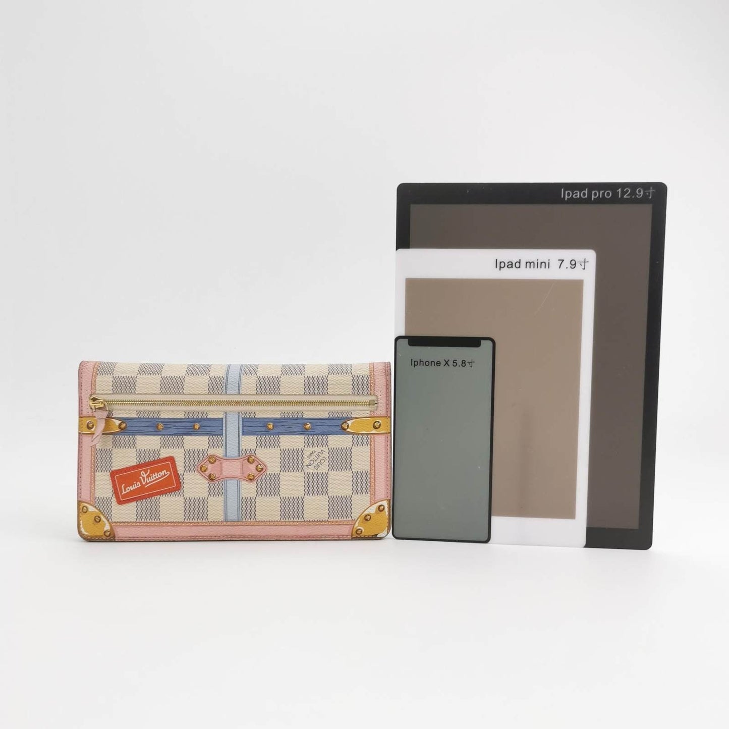 Louis Vuitton Damier Azur Summer Trunks Pochette Weekend White