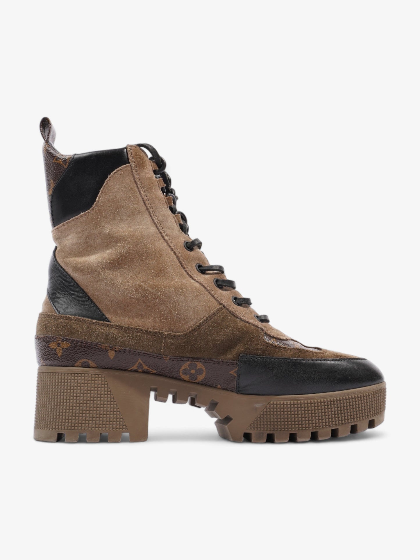 Louis Vuitton Laureate Desert Boots Beige Suede EU 39.5 UK 6.5