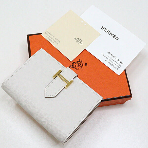 HERMES Card Case Epsom mushroom Bearn Card Case