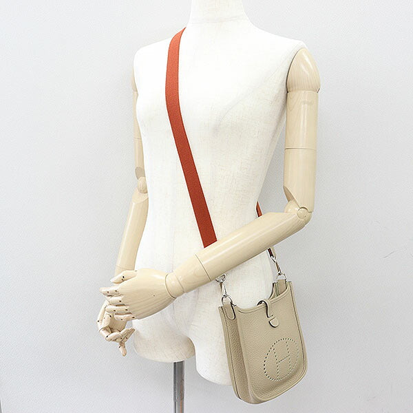 HERMES Shoulder Bag H069426CKAN Taurillon Clemence trench x cuible Evelyn TPM Amazone