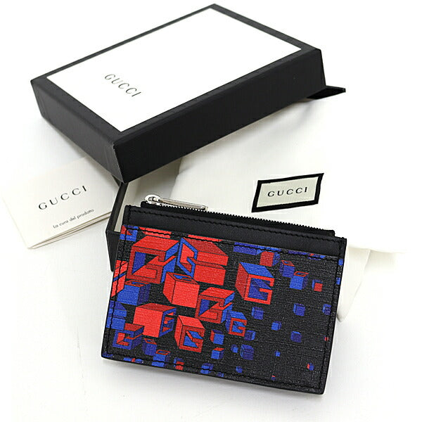 GUCCI Coin case 628471 leather multicolor Square G Space Coin Case