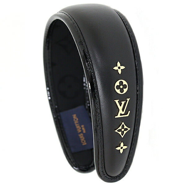 LOUIS VUITTON hair accessory M77396 lambskin black Headband Cruiser
