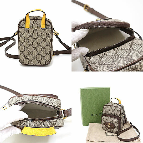 GUCCI Shoulder Bag 658556 GG Supreme Canvas beige Neo Vintage GG Supreme Shoulder Bag