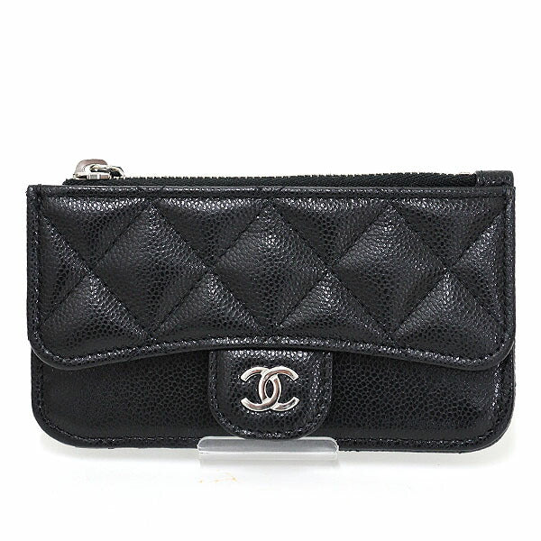 CHANEL Coin case AP2570 Matt caviar skin black Classic Zip Card Case