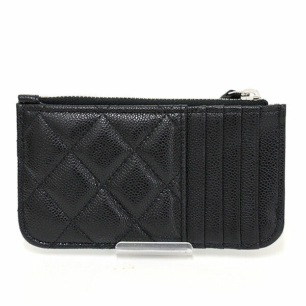 CHANEL Coin case AP2570 Matt caviar skin black Classic Zip Card Case