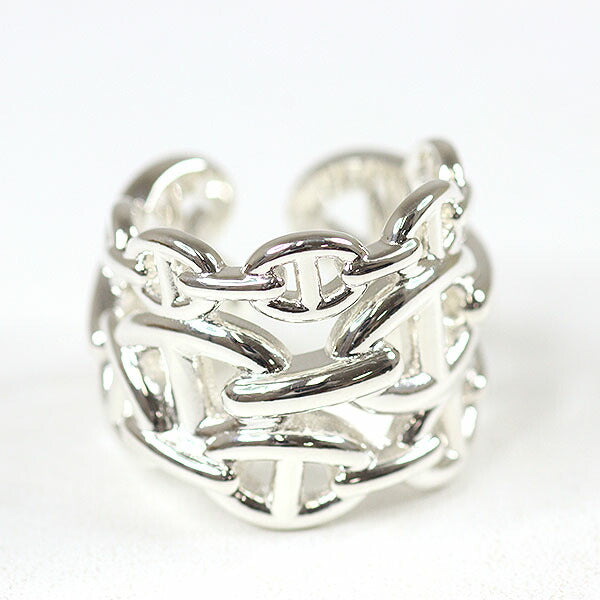 HERMES Ring H109506B Silver925 Silver Chaine d'Ancre Enchaine GM
