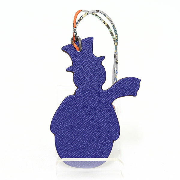 HERMES charm Togo Brown Petite Ash Snowman