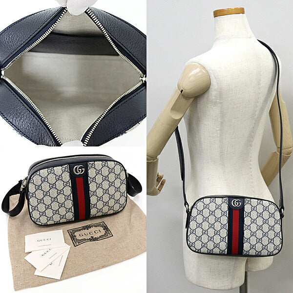 GUCCI Shoulder Bag 681064 GG Supreme Canvas white Ophidia Cross Sling bag