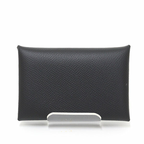 HERMES Card Case Epsom black Calvi Card Case