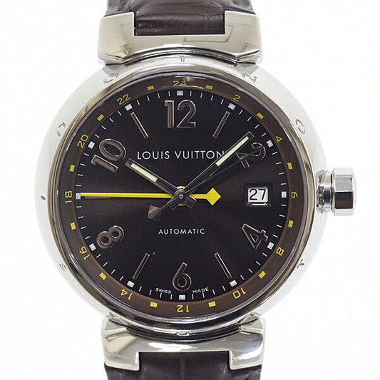 LOUIS VUITTON Watches Quartz Q1131 Stainless Steel Silver Black Type Tambour