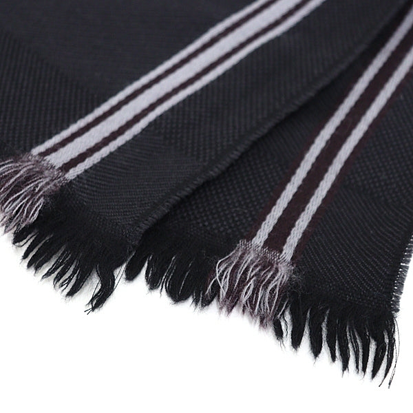 LOUIS VUITTON Scarf M72685 wool Dark gray Scarf Echarpe Messager Damier Geant mens