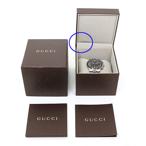 GUCCI Watches Quartz 126.2/YA126238 Stainless Steel Silver Mens watches G Timeless Chronograph gray dial mens