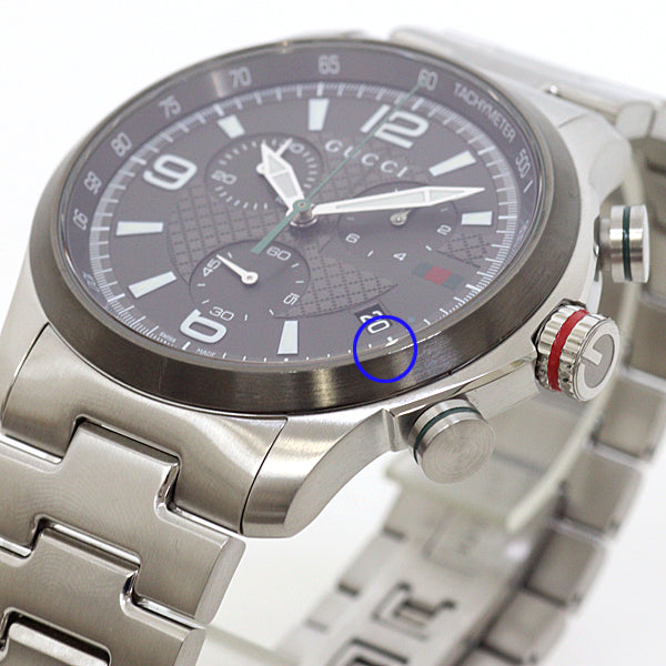 GUCCI Watches Quartz 126.2/YA126238 Stainless Steel Silver Mens watches G Timeless Chronograph gray dial mens