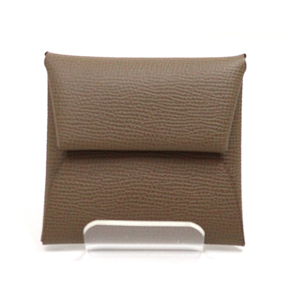 HERMES Coin case leather Brown Coin case Bastia Epsom Etoupe mens