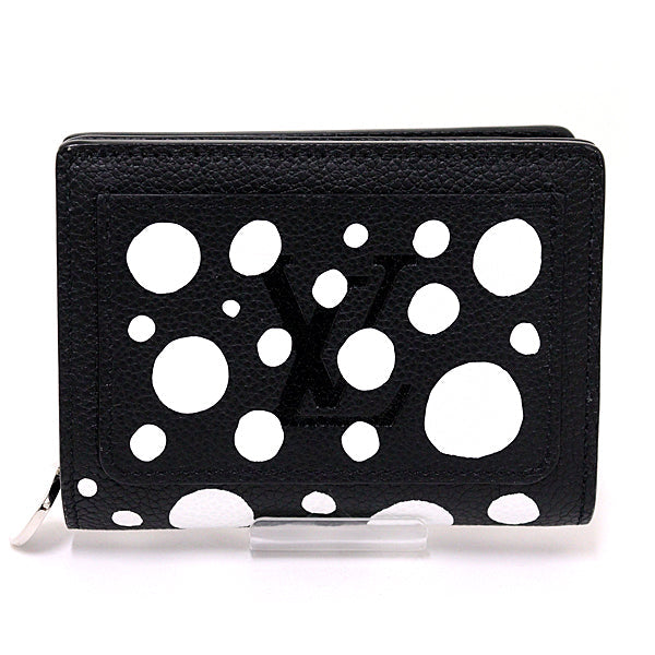LOUIS VUITTON Bifold Wallet M81907 leather Noir Bron YAYOI KUSAMA LV ï¿½~ YK Portefeuille Claire Women