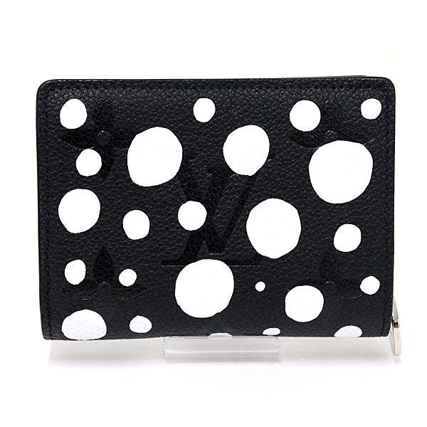 LOUIS VUITTON Bifold Wallet M81907 leather Noir Bron YAYOI KUSAMA LV ï¿½~ YK Portefeuille Claire Women