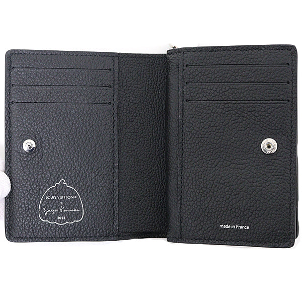 LOUIS VUITTON Bifold Wallet M81907 leather Noir Bron YAYOI KUSAMA LV ï¿½~ YK Portefeuille Claire Women