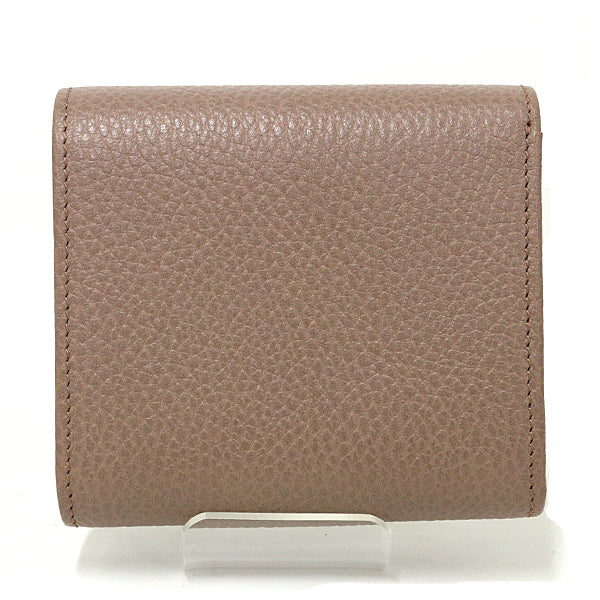 GUCCI Bifold Wallet 598587 leather beige Double G medium wallet