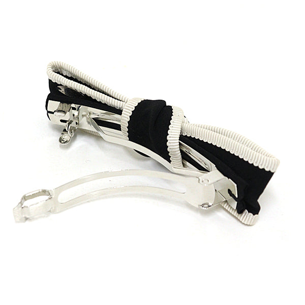 CHANEL hair accessory AA9921 silk black hair accessory Women