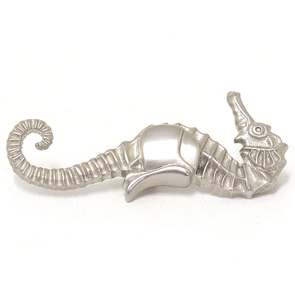 HERMES Brooch metal Silver Accessories Seahorse Women