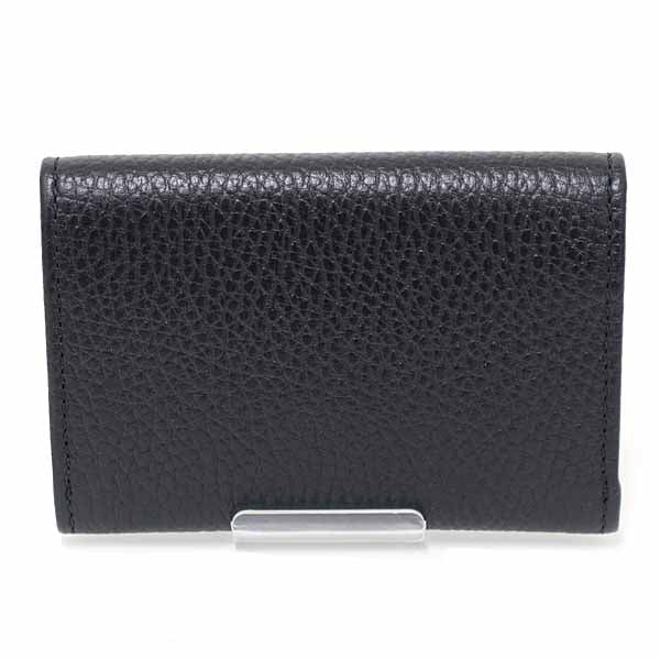 GUCCI name card holder 739525 leather black Japan exclusive Double G