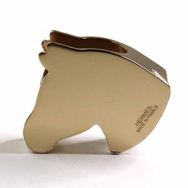 HERMES Scarf ring black Scarf ring Zebra Women