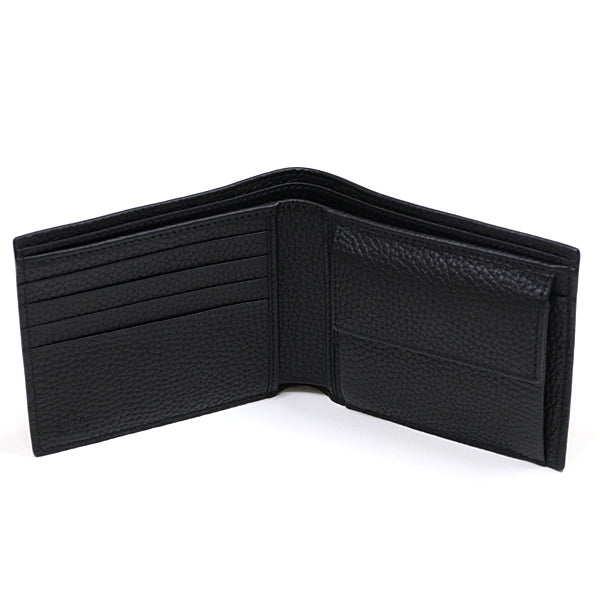 GUCCI Bifold Wallet 739479 leather black Jumbo GG coin wallet mens