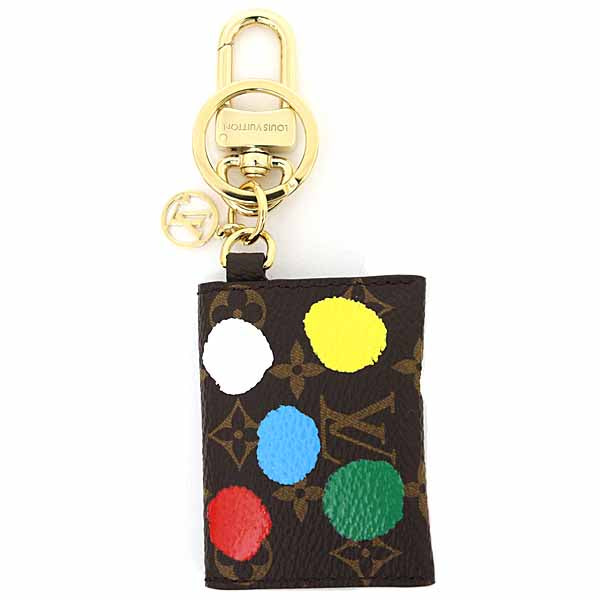 LOUIS VUITTON Bag charm M01209 Monogram canvas Multi Yayoi Kusama LVxYK Porto Cle Kirigami Women