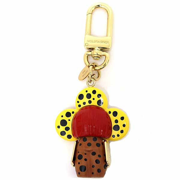 LOUIS VUITTON key ring M01146 Wood yellow LVxYK Porto Cle Vivienne Infinity Dot Bag Charm