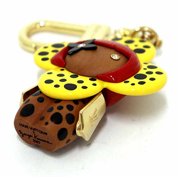 LOUIS VUITTON key ring M01146 Wood yellow LVxYK Porto Cle Vivienne Infinity Dot Bag Charm