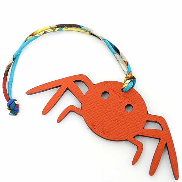 HERMES charm Togo Navy Petit H Spider